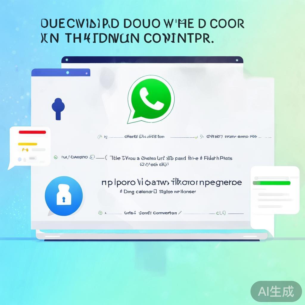 WhatsApp电脑版官方下载指南，安全、便捷的聊天新体验
