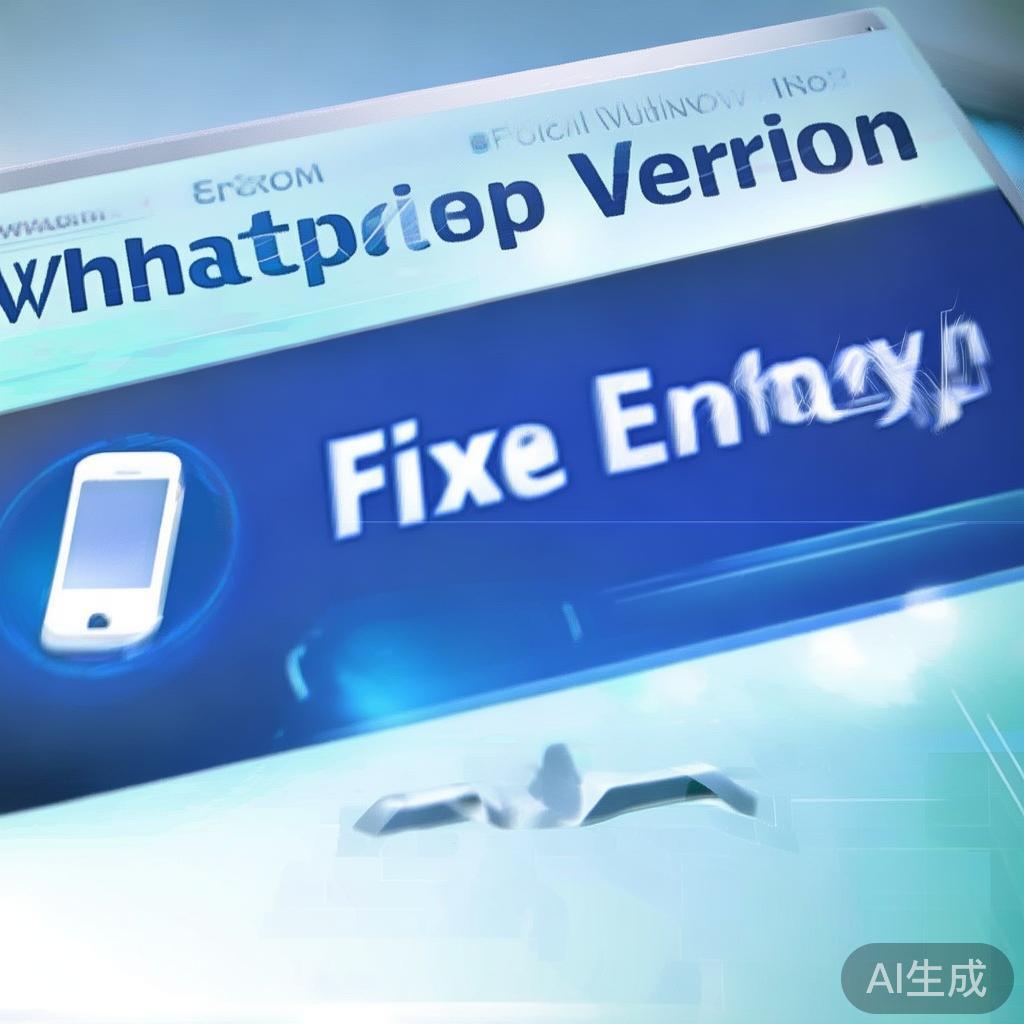WhatsApp网页版修复入口，终于找到官方解决方案！